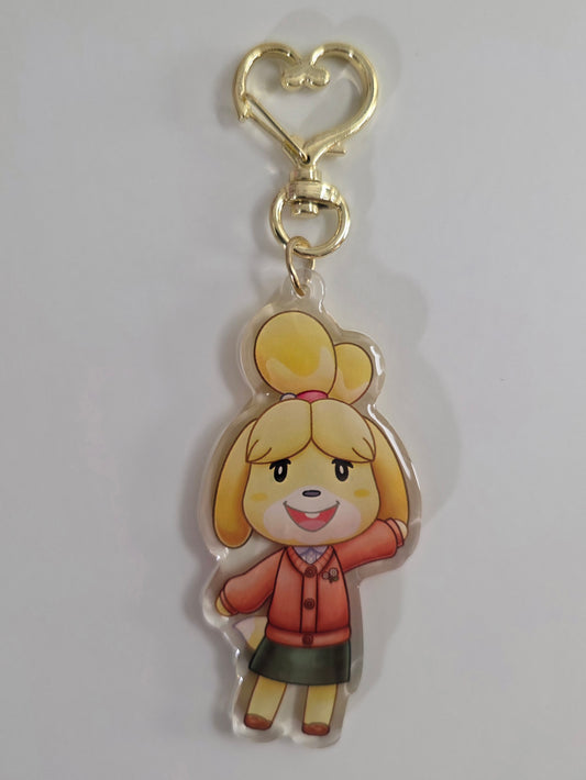 Secretary Dog Keychain